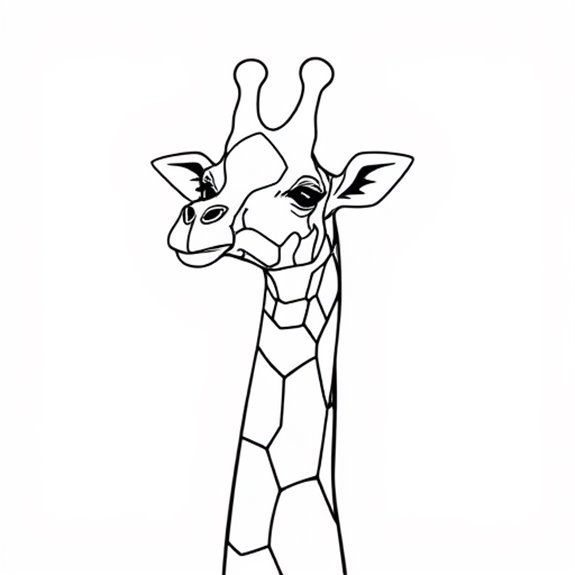Abstract Giraffe Art Design Coloring Pages Abstract Giraffe Art Design Coloring Pages