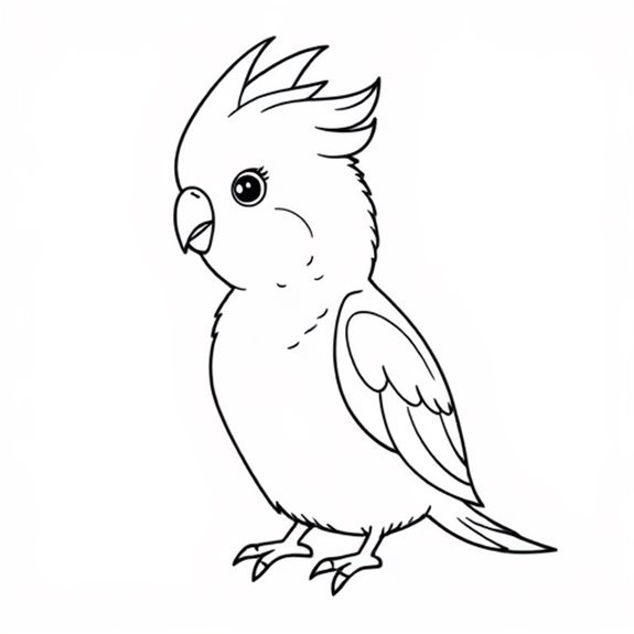 Adorable Baby Cockatiel Bird Coloring Pages Adorable Baby Cockatiel Bird Coloring Pages