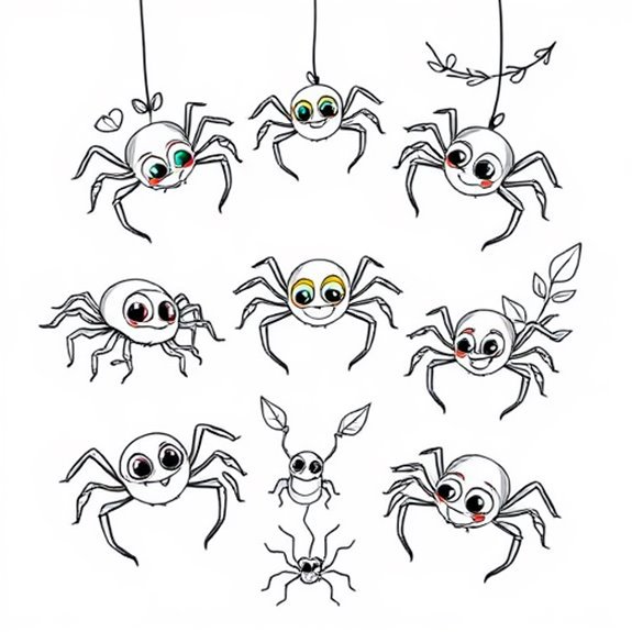 Adorable Spider Art Designs Coloring Pages Adorable Spider Art Designs Coloring Pages