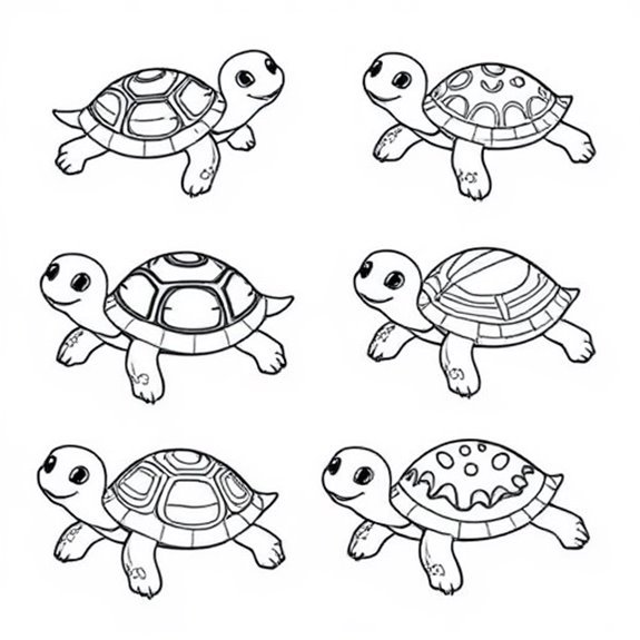 Adorable Turtle Design Motifs Coloring Pages Adorable Turtle Design Motifs Coloring Pages