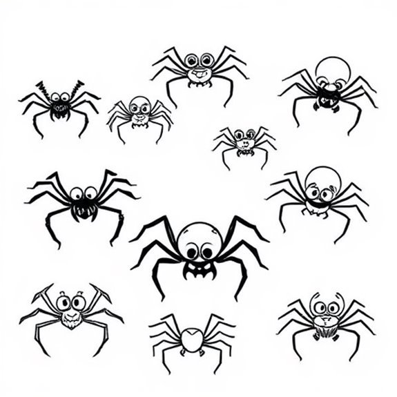 Animated Arachnid Character Designs Coloring Pages Animated Arachnid Character Designs Coloring Pages