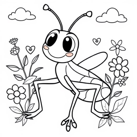 Animated Insect Protagonists Featured Coloring Pages Animated Insect Protagonists Featured Coloring Pages