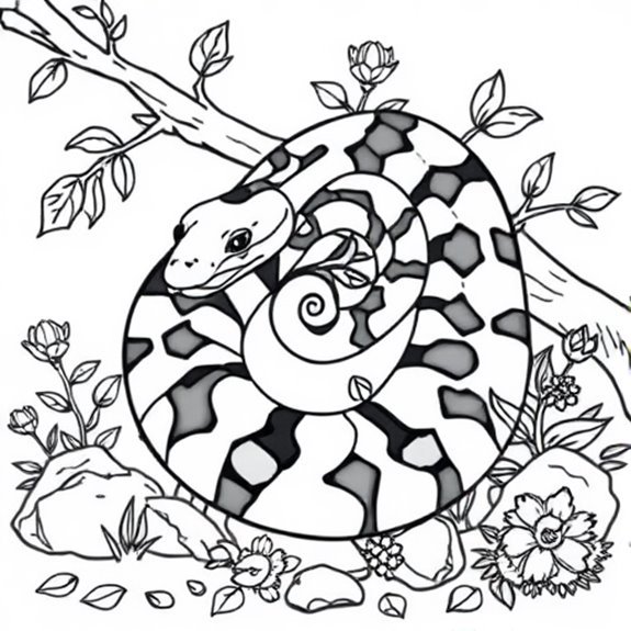 Ball Python Habitat Exploration Coloring Pages Ball Python Habitat Exploration Coloring Pages
