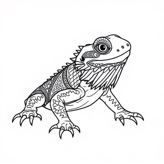 Bearded Dragon Mandala Design Coloring Pages Bearded Dragon Mandala Design Coloring Pages