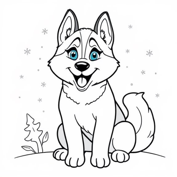 Beautiful Strong Northern Breed Coloring Pages Beautiful Strong Northern Breed Coloring Pages