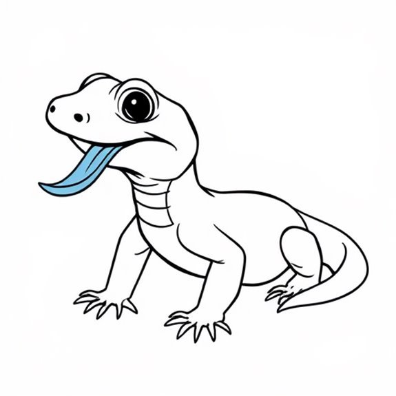 Blue Tongued Skink Coloring Page Coloring Pages Blue Tongued Skink Coloring Page Coloring Pages