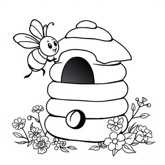 Buzzing Bees Coloring Pages for Creative Kids - Coloring Dex