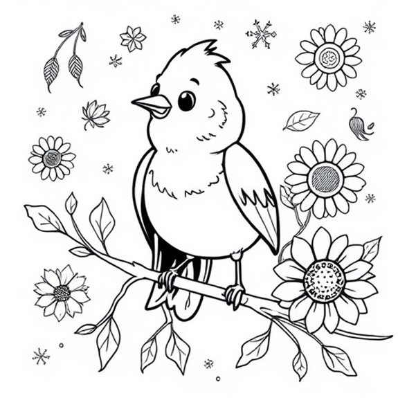 Canary Themed Seasonal Celebrations Coloring Pages Canary Themed Seasonal Celebrations Coloring Pages