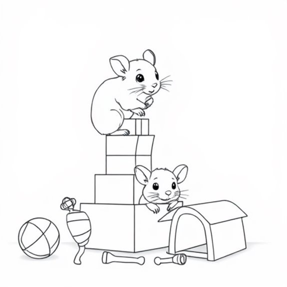 Chinchilla Playing With Toys Coloring Pages Chinchilla Playing With Toys Coloring Pages