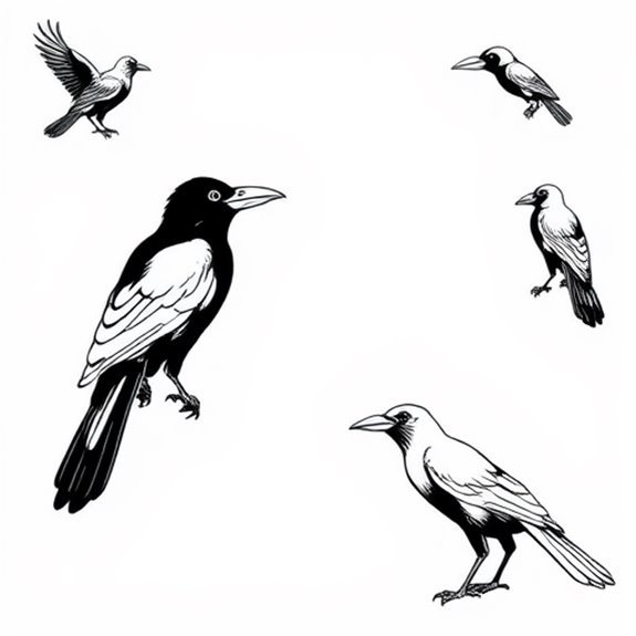 Classic Crow Artwork Design Coloring Pages Classic Crow Artwork Design Coloring Pages