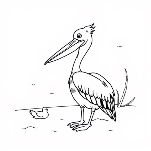 Classic Pelican Artwork Design Coloring Pages Classic Pelican Artwork Design Coloring Pages