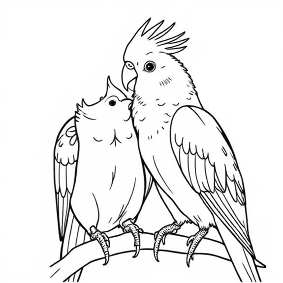 Colorful Abstract Cockatiel Art Coloring Pages Colorful Abstract Cockatiel Art Coloring Pages