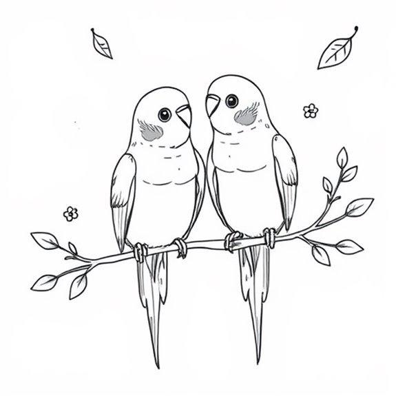 Colorful And Social Birds Coloring Pages Colorful And Social Birds Coloring Pages