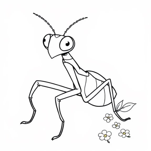 Colorful Animated Mantis Illustrations Coloring Pages Colorful Animated Mantis Illustrations Coloring Pages