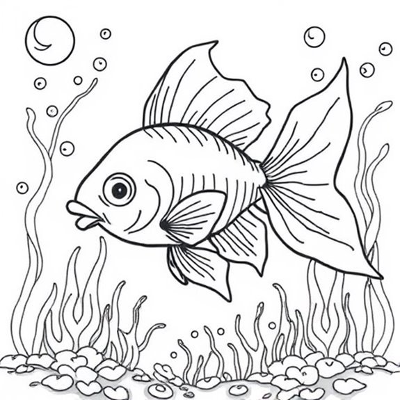 Colorful Aquatic Life Display Coloring Pages Colorful Aquatic Life Display Coloring Pages