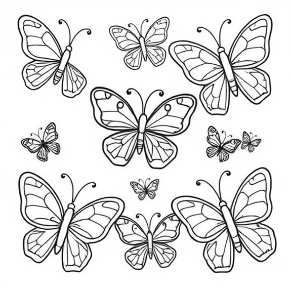 Colorful Butterfly Designs Abound Coloring Pages Colorful Butterfly Designs Abound Coloring Pages