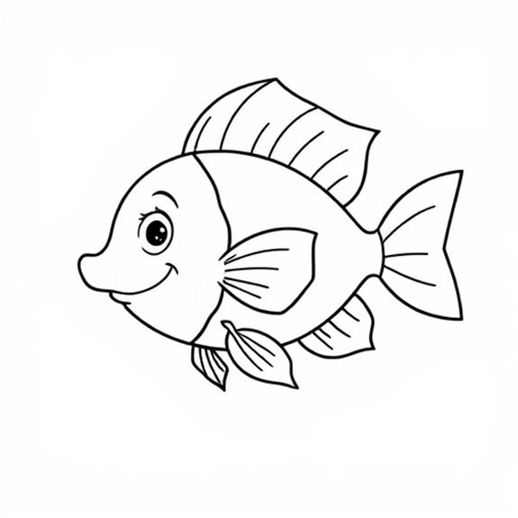 Colorful Cartoon Fish Designs Coloring Pages Colorful Cartoon Fish Designs Coloring Pages