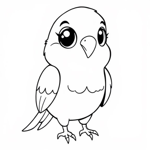 Colorful Parakeet Coloring Page Coloring Pages Colorful Parakeet Coloring Page Coloring Pages
