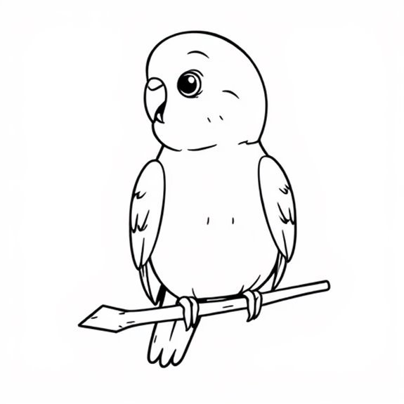 Colorful Parakeet Coloring Page Coloring Pages Colorful Parakeet Coloring Page Coloring Pages