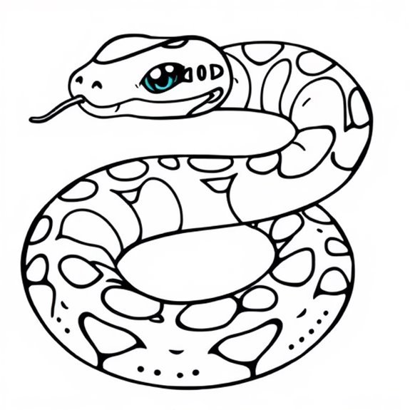 Colorful Snake Artwork Display Coloring Pages Colorful Snake Artwork Display Coloring Pages