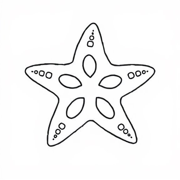Colorful Starfish Variations Displayed Coloring Pages Colorful Starfish Variations Displayed Coloring Pages