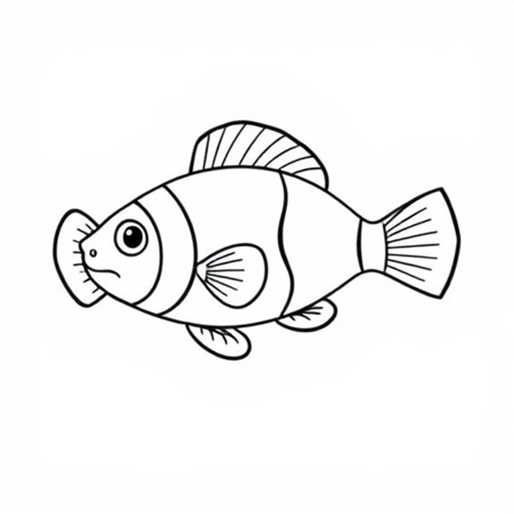 Colorful Underwater Clownfish Illustration Coloring Pages Colorful Underwater Clownfish Illustration Coloring Pages