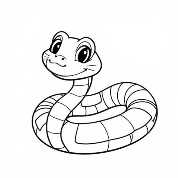 Colorful Whimsical Snake Design Coloring Pages Colorful Whimsical Snake Design Coloring Pages