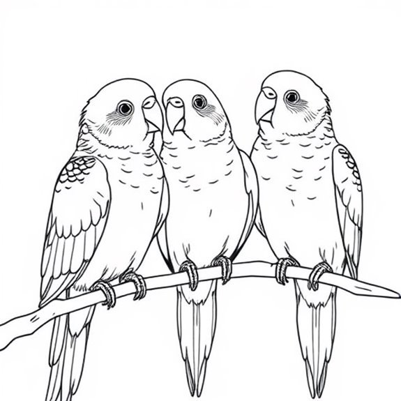 Coloring Page Of Parakeet Coloring Pages Coloring Page Of Parakeet Coloring Pages