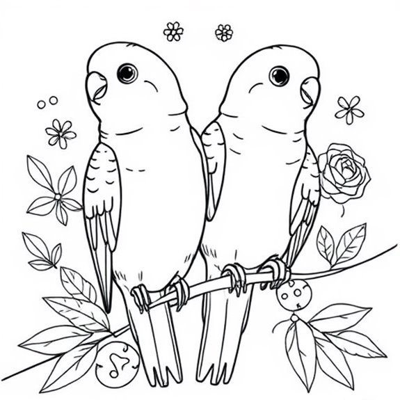 Coloring Page Of Parakeet Coloring Pages Coloring Page Of Parakeet Coloring Pages