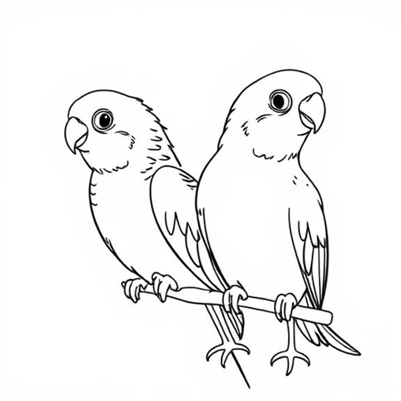 Coloring Page Of Parakeet Coloring Pages Coloring Page Of Parakeet Coloring Pages