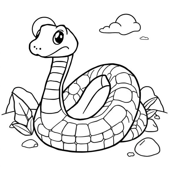 Corn Snake Coloring Pages for Creative Kids