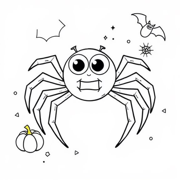 Creepy Halloween Spider Decorations Coloring Pages Creepy Halloween Spider Decorations Coloring Pages
