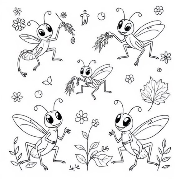 Cricket Celebrations Throughout Seasons Coloring Pages Cricket Celebrations Throughout Seasons Coloring Pages