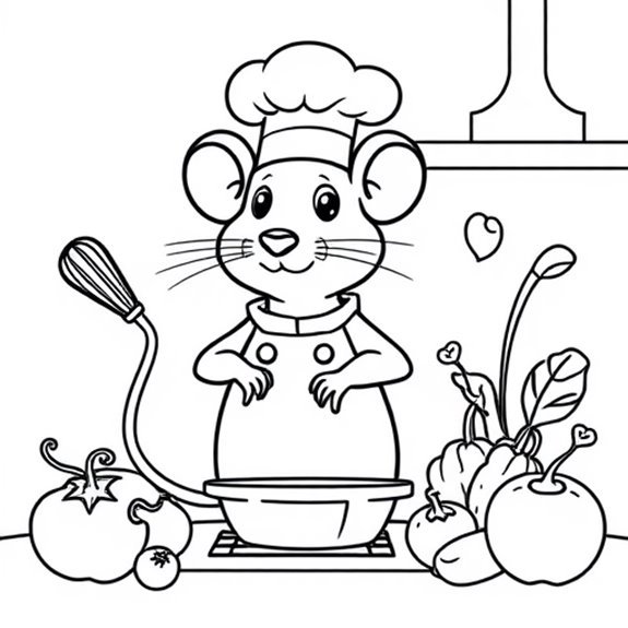 Culinary Adventures Of Rodents Coloring Pages Culinary Adventures Of Rodents Coloring Pages
