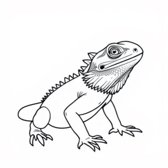 Detailed Bearded Dragon Portrait Coloring Pages Detailed Bearded Dragon Portrait Coloring Pages