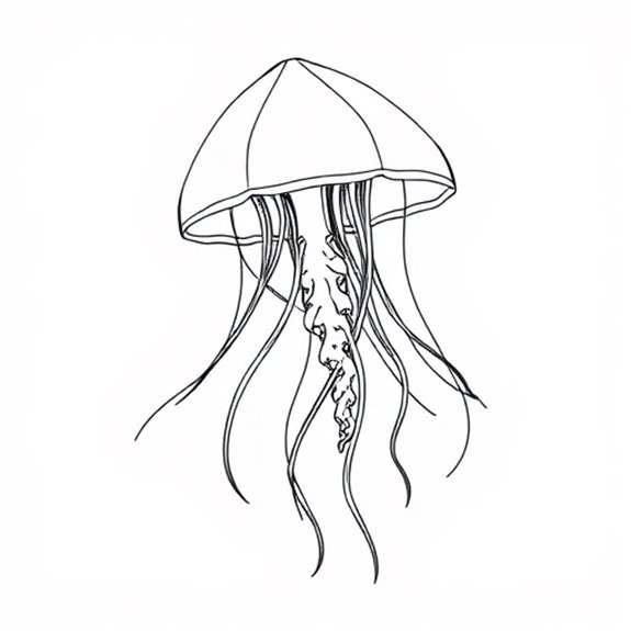 Detailed Jellyfish Artwork Showcase Coloring Pages Detailed Jellyfish Artwork Showcase Coloring Pages