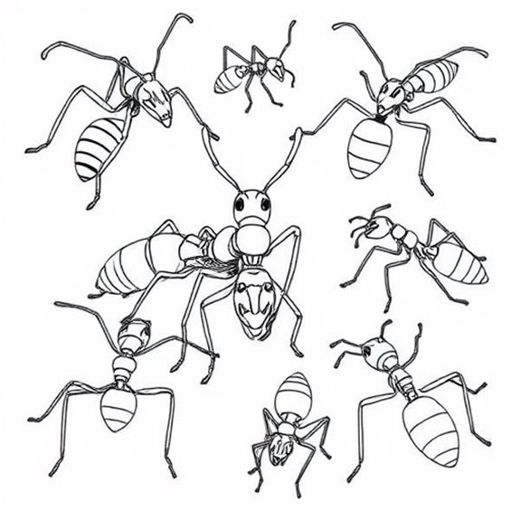 Detailed Lifelike Ant Art Coloring Pages Detailed Lifelike Ant Art Coloring Pages