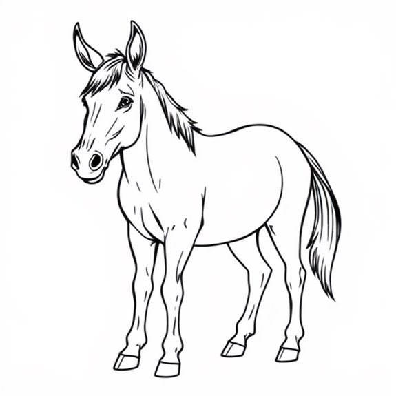 Detailed Mule Artwork Designs Coloring Pages Detailed Mule Artwork Designs Coloring Pages
