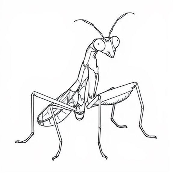 Detailed Praying Mantis Art Coloring Pages Detailed Praying Mantis Art Coloring Pages