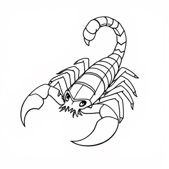 Detailed Scorpion Artwork Concept Coloring Pages Detailed Scorpion Artwork Concept Coloring Pages