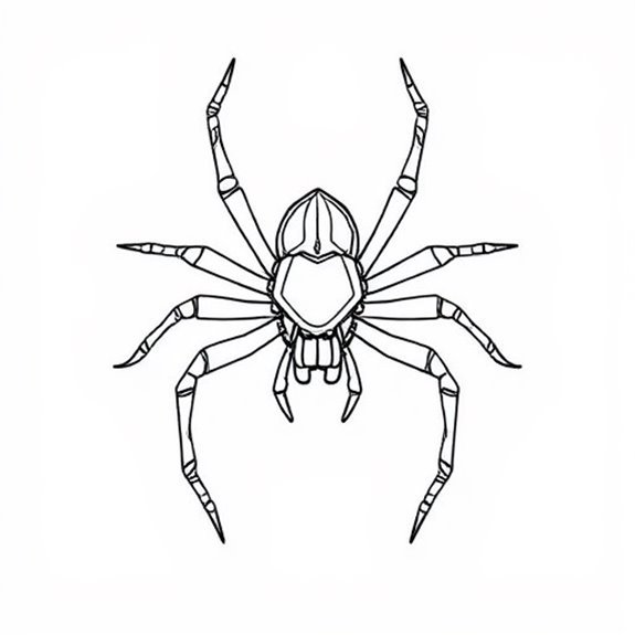 Detailed Spider Body Structure Coloring Pages Detailed Spider Body Structure Coloring Pages