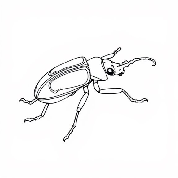 Detailed Tiger Beetle Illustration Coloring Pages Detailed Tiger Beetle Illustration Coloring Pages