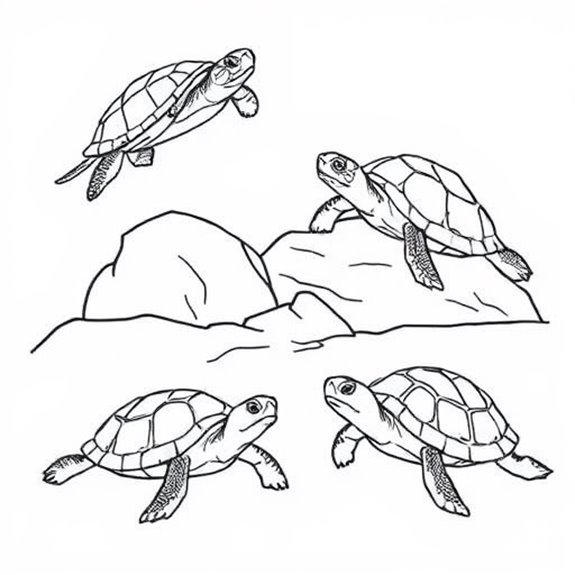 Detailed Turtle Artwork Showcase Coloring Pages Detailed Turtle Artwork Showcase Coloring Pages