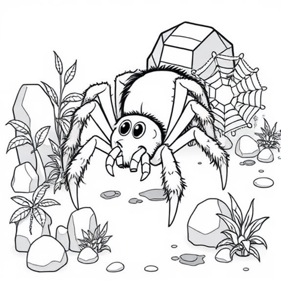 Diverse Tarantula Behavior Showcased Coloring Pages Diverse Tarantula Behavior Showcased Coloring Pages