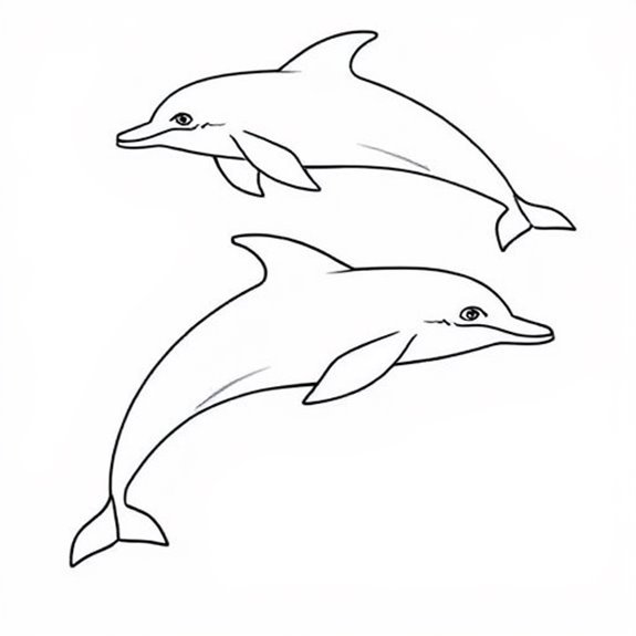 Dolphin Silhouette Artwork Design Coloring Pages Dolphin Silhouette Artwork Design Coloring Pages