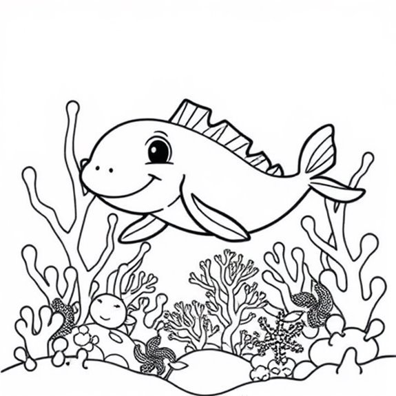 Eel Inhabiting Coral Reef Coloring Pages Eel Inhabiting Coral Reef Coloring Pages