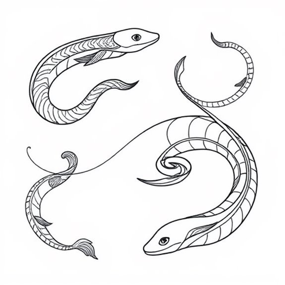 Eel Inspired Abstract Patterns Coloring Pages Eel Inspired Abstract Patterns Coloring Pages