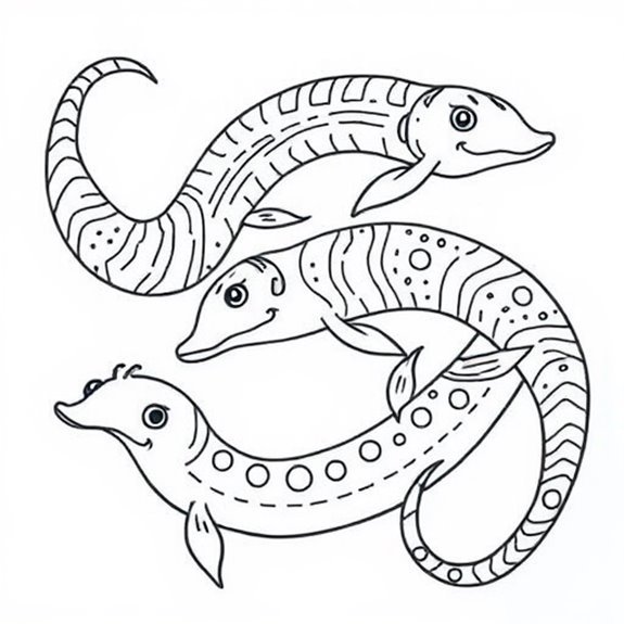 Eel Skin Designs And Textures Coloring Pages Eel Skin Designs And Textures Coloring Pages