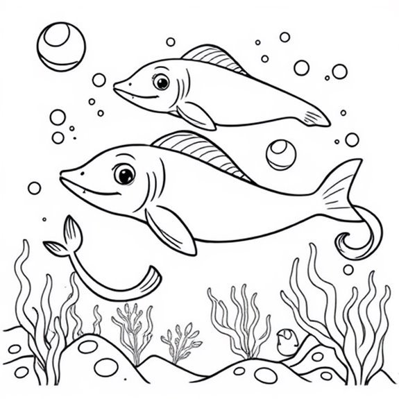 Eel Swimming In Ocean Coloring Pages Eel Swimming In Ocean Coloring Pages