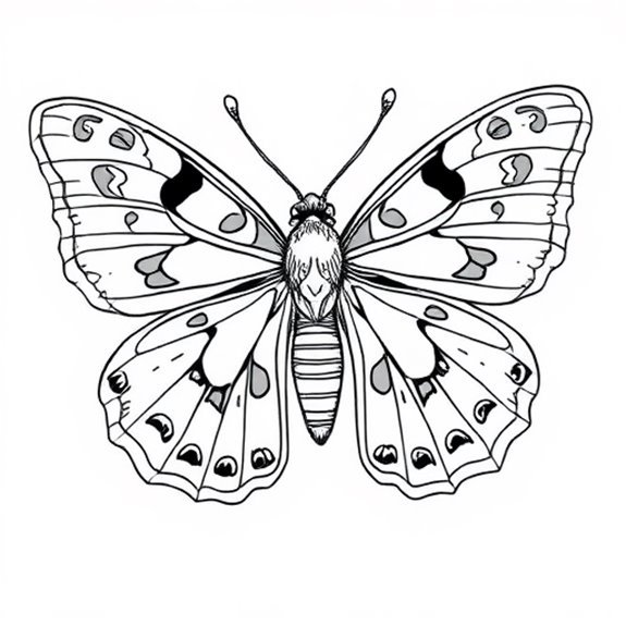 Emperor Moth Design Template Coloring Pages Emperor Moth Design Template Coloring Pages